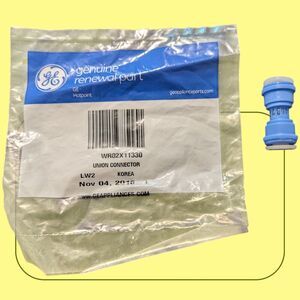 General Electric Waterline Quick Connector WR02X11330 NEW OEM Union Ice Maker